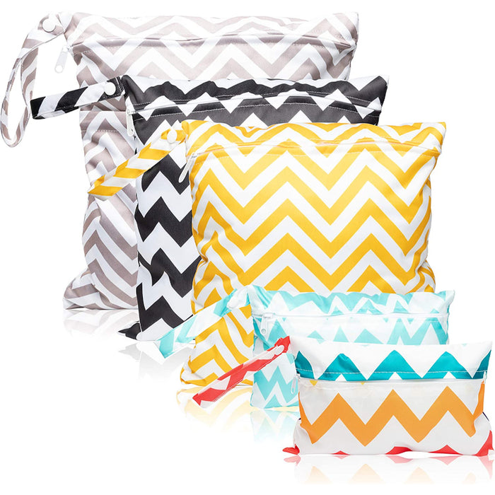 5 Pcs Waterproof Reusable Wet Diaper Bag