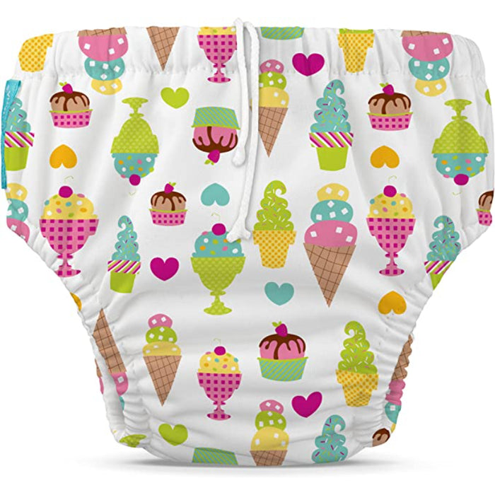 Baby Reusable Swim Diaper With Adjustable Drawstring, Soft And Snug Fit To Prevent Leaks