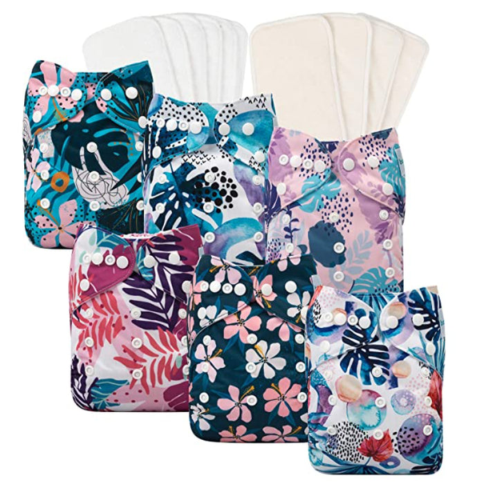 Adjustable Washable Cloth Diapers For Baby Girls And Boys