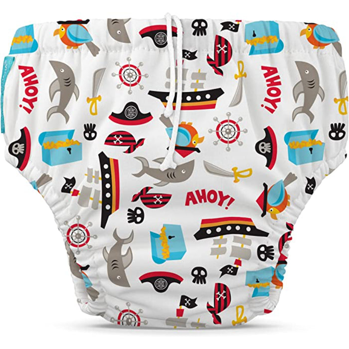 Baby Reusable Swim Diaper With Adjustable Drawstring, Soft And Snug Fit To Prevent Leaks