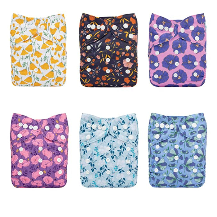 Adjustable Washable Cloth Diapers For Baby Girls And Boys