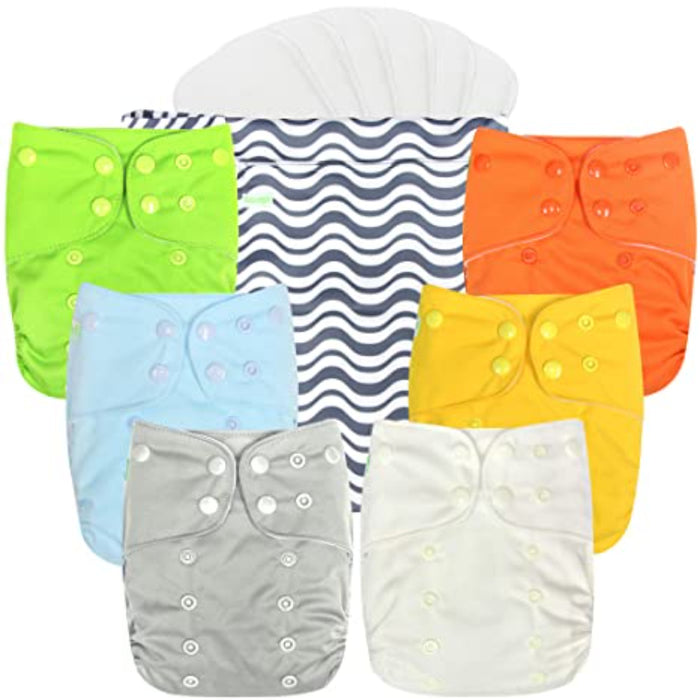 Washable Reusable Baby Cloth Pocket Printed Diapers