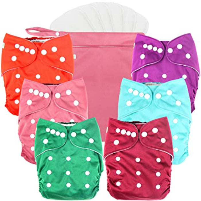 Washable Reusable Baby Cloth Pocket Printed Diapers