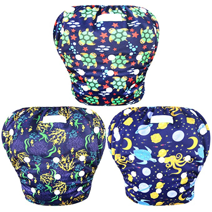 3 Pack Adjustable Reusable Baby Swim Diaper