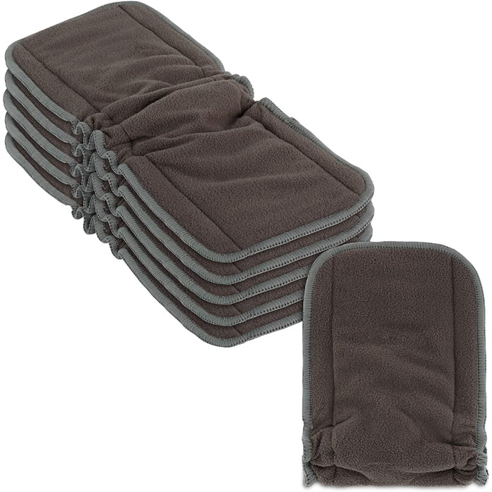 Cloth Diaper Inserts 5 Layer Charcoal Bamboo Reusable Liners For Cloth Diapers