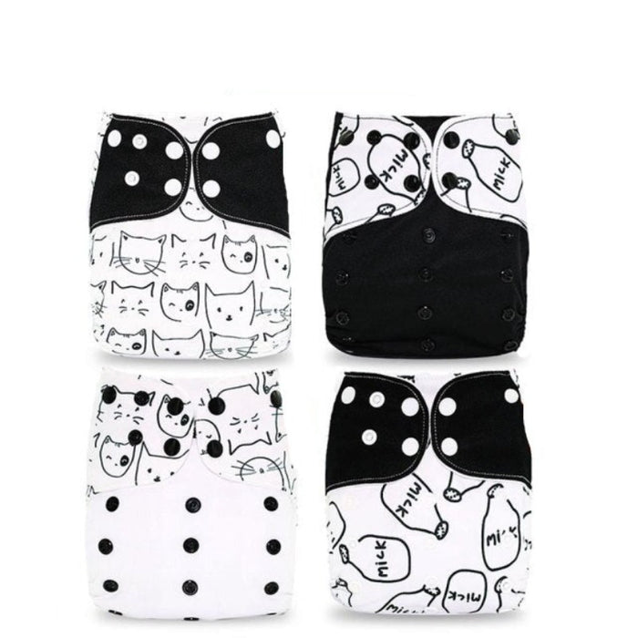 Waterproof Reusable Cloth Diapers With Fashion Packets For 6 to 24 Months Old Babies & Toddlers