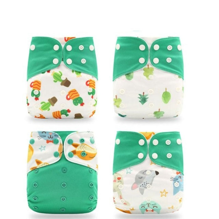 Waterproof Reusable Cloth Diapers With Fashion Packets For 6 to 24 Months Old Babies & Toddlers