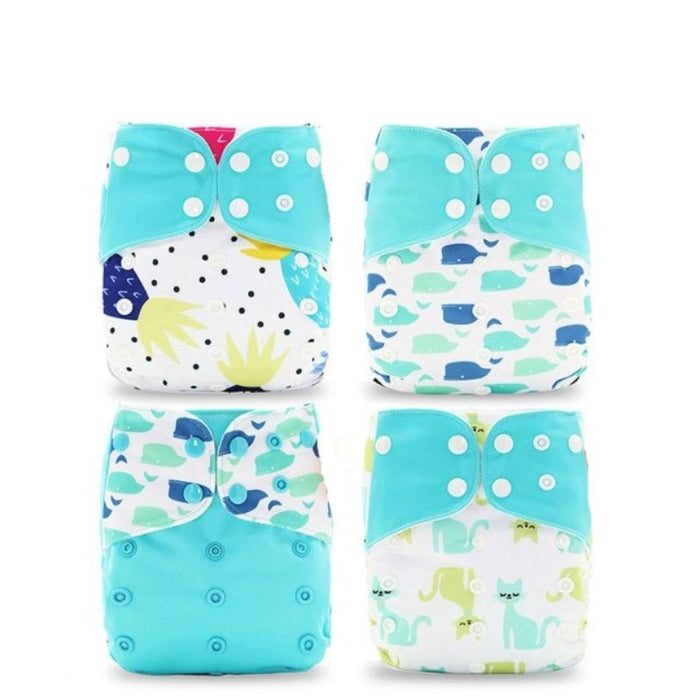 Waterproof Reusable Cloth Diapers With Fashion Packets For 6 to 24 Months Old Babies & Toddlers