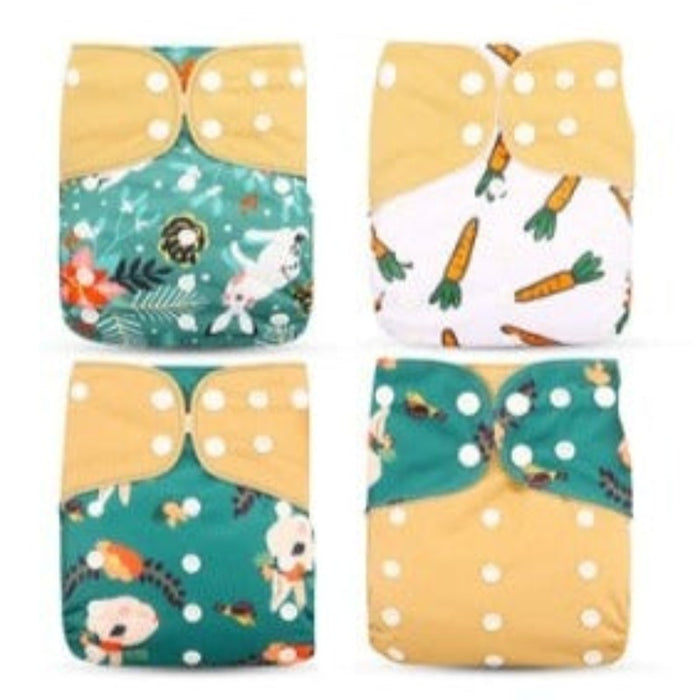 Reusable Cloth Pocket Diapers + Microfiber Inserts For 6 to 12 Months Baby