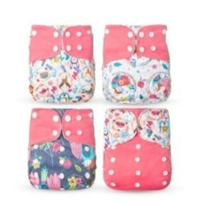 Reusable Cloth Pocket Diapers + Microfiber Inserts For 6 to 12 Months Baby