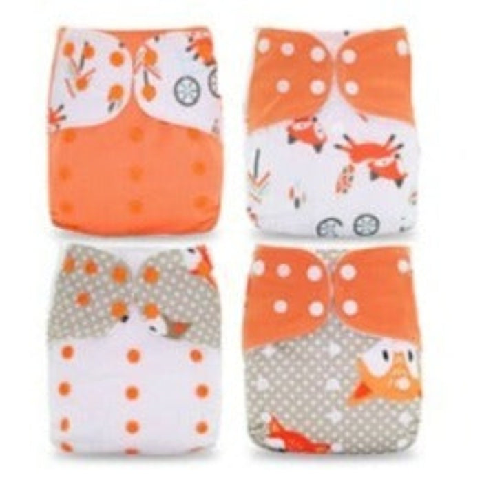 Reusable Cloth Pocket Diapers + Microfiber Inserts For 6 to 12 Months Baby